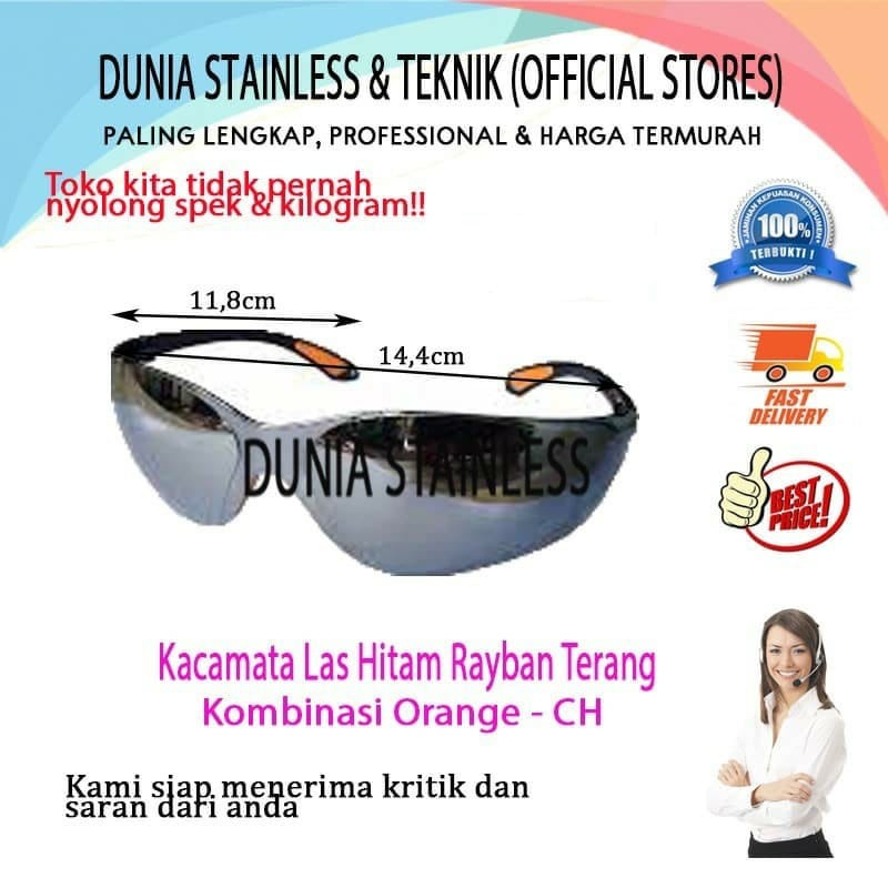 Kacamata Las Hitam Ryben Terang-Gelap