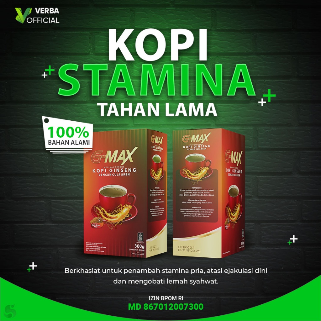 GMAX | COFFEE LAKI-LAKI DAN WANITA | KOPI GMAX PENAMBAH STAMINA PRIA DEWASA ORIGINAL 1 BOX | BPOM