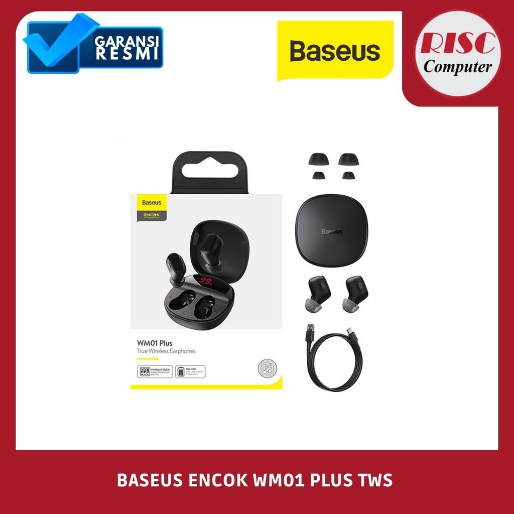 Baseus Encok WM01 Plus True Wireless Bluetooth Earphone Mini Earbuds TWS