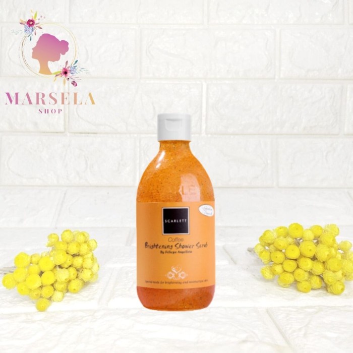 [Big Sale] Scarlett Whitening Shower Scrub / Sabun Mandi - coffee