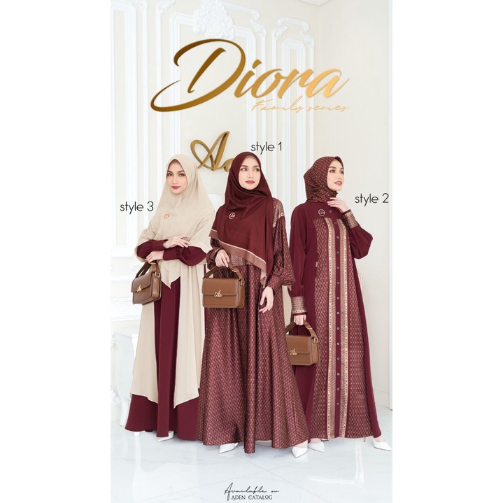 Gamis Mom Diora Family Series Gladiola by Aden Hijab