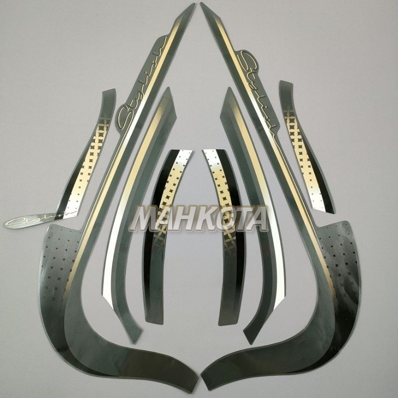 Striping Stiker Polet Sepeda Motor List motor honda scoopy stylish 2022 2023 matte brown