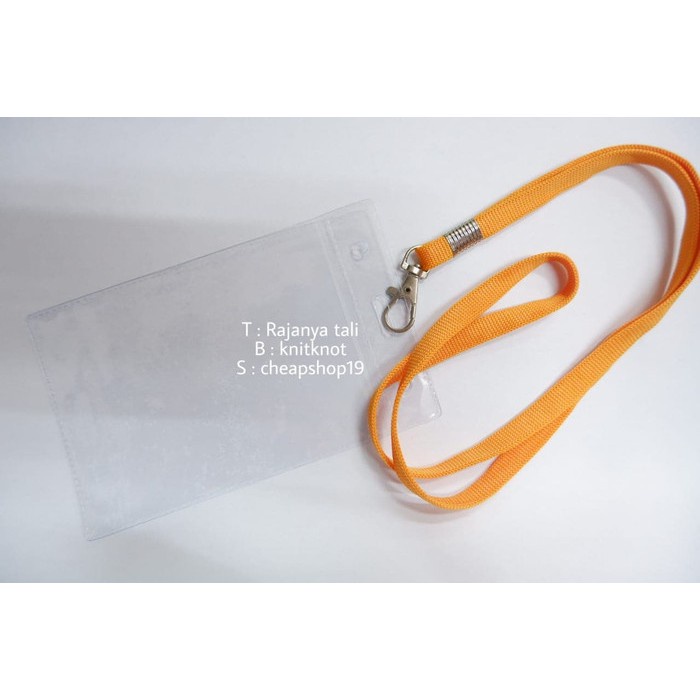 

Tali sepatu id card / Tali lanyard 1cm / Tali name tag Polyster - Hitam RJT