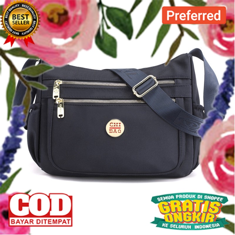 Hot Sale Tas Selempang Wanita Chibao Terbaru Banyak Ruang (Resleting Tiga)// TAS IMPORT KEREN MODEL 
