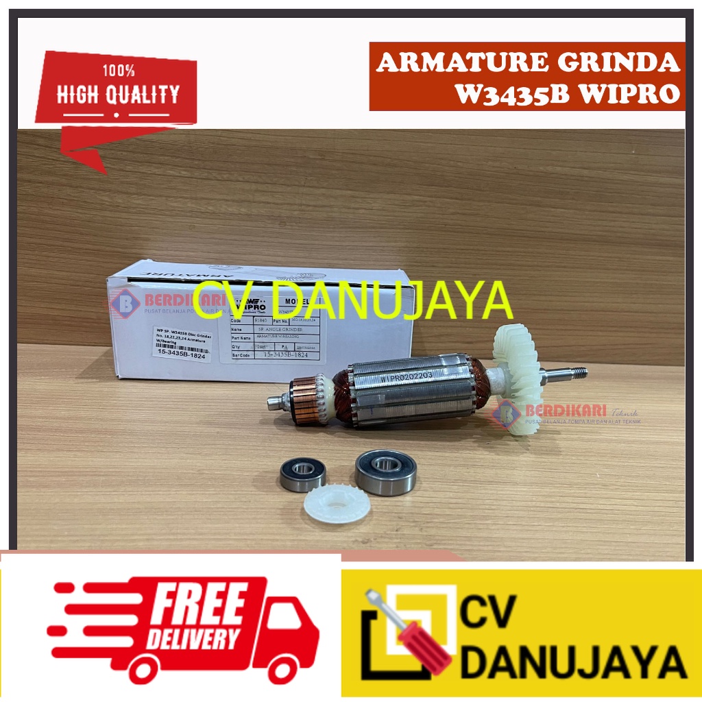 Wipro Armature / Angker W3435B Untuk Mesin Gerinda Wipro W 3435 B