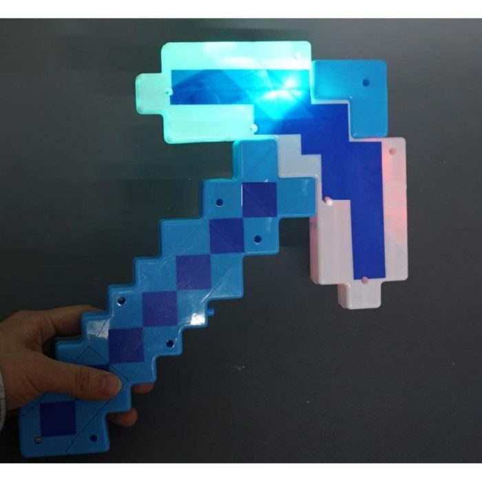 Pedang Minecraft LED Diamond Pickaxe