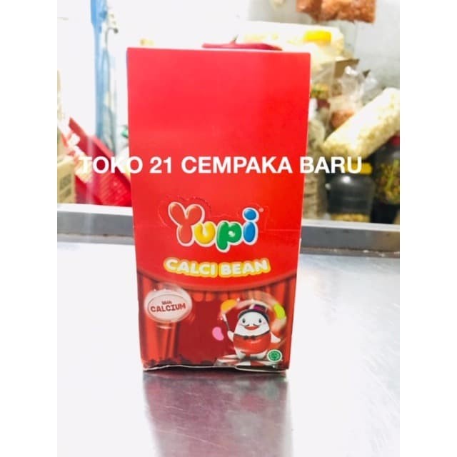Yupi CALCI BEAN 1 box isi 12 pcs | Permen Yupi Jelly Jeli Murah