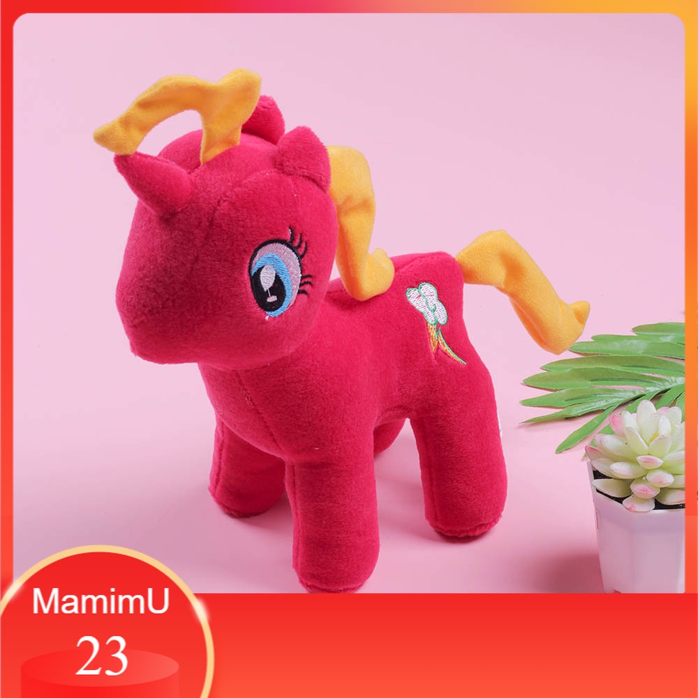 Boneka Mainan Anak Perempuan Laki Kecil Lucu Hiasan Sofa Kamar Tidur Karakter Hewan Kuda Pony Patric