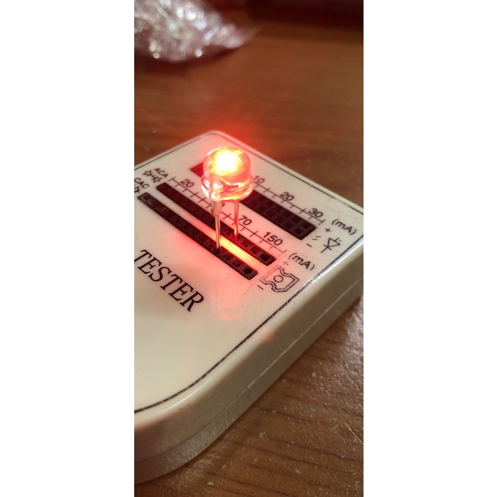 LED CAMPING MERAH 8mm super bright red JI27