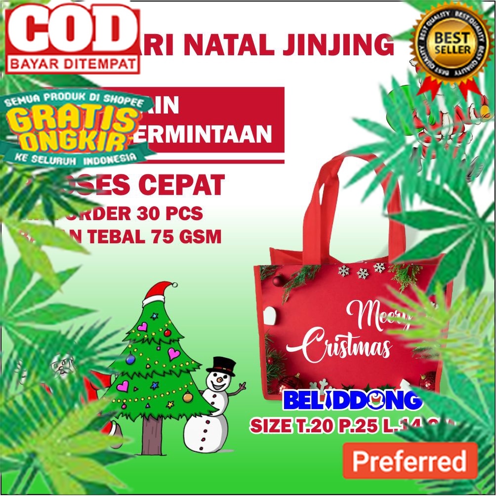 

Tas Souvenir Sovenir Natal dan Tahun Baru / Bingkisan Natal Goodie Bag Natal Custom// KOSTUM NATAL / POHON NATAL / AKSESORIS NATAL / HARI NATAL