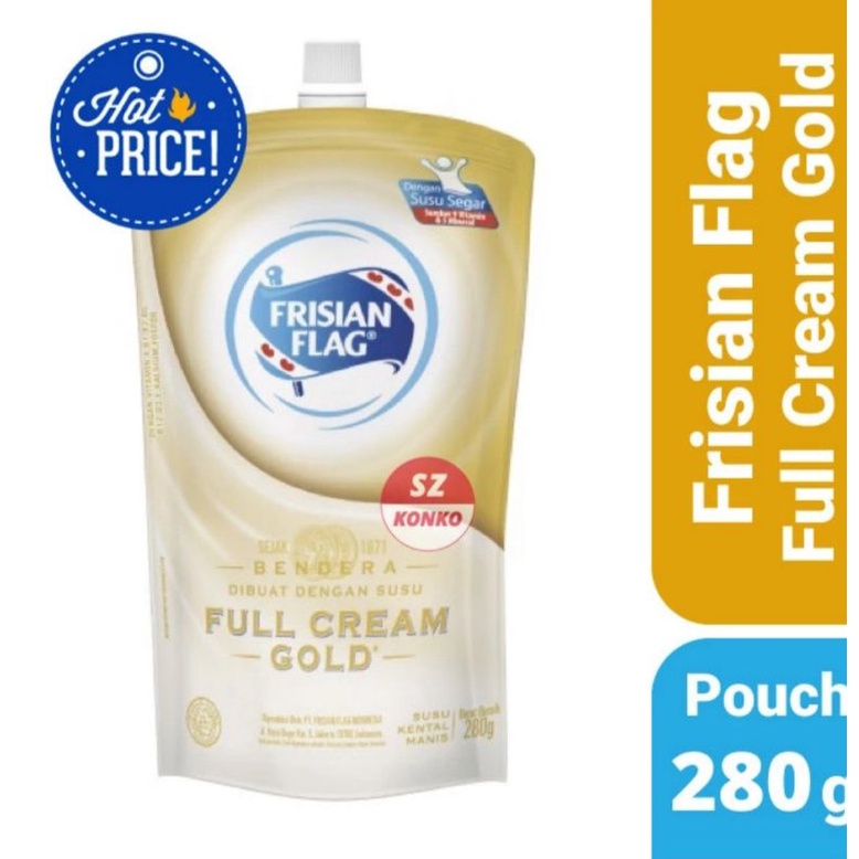 

Frisian Flag Bendera Kental Manis Gold Pouch 280 gr