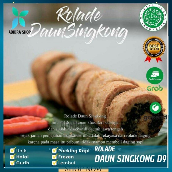 

Rolade Daun Singkong Merk D9 Khas Salatiga Frozen Food