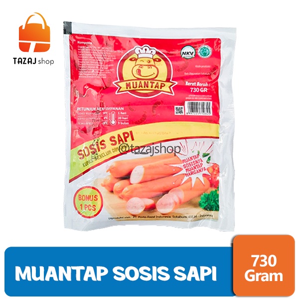 

Muantap Sosis Sapi Ori Short - 730gr