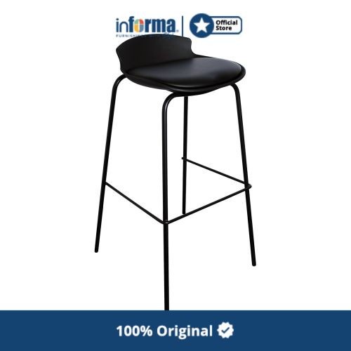 INFORMA LAREDO KURSI BAR - HITAM