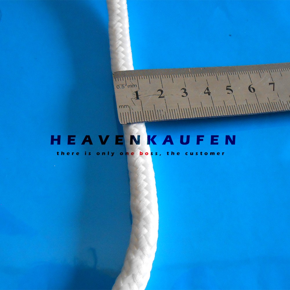 GROSIR Tali Kepang Sumbu 1 cm Untuk Tali Tas Serut (Drawstring) Dll Putih Meteran