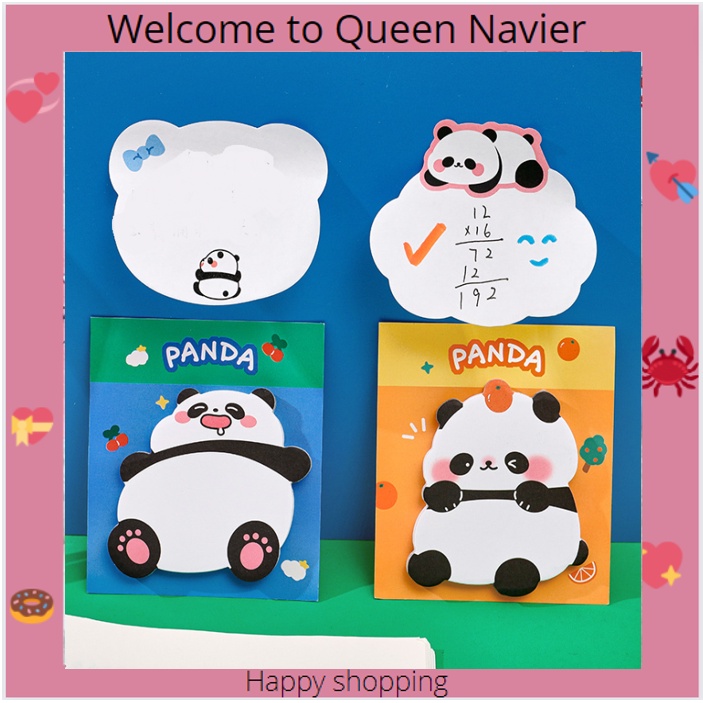 

QN - Sticky notes panda lucu memo tempel cartoon