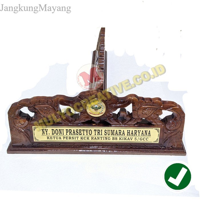 

Papan Nama Meja - Papan Nama Meja Custom - Nameplate Ukir Kayu murah