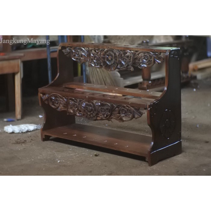 

jagrak keris isi 14 full ukiran garapan halus kelas premium krm copota antik