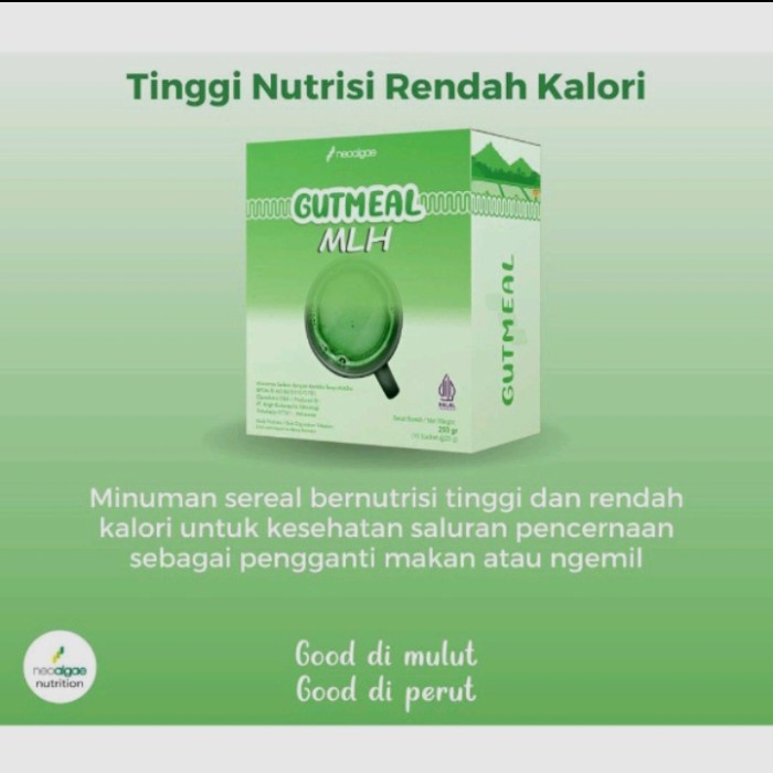 

GUTMEAL Merupakan minuman sereal alami bernutrisi tinggi rendah kalori