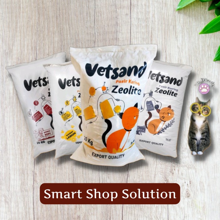 VETSAND Granule Cat Litter 20kg pasir kucing gumpal wangi