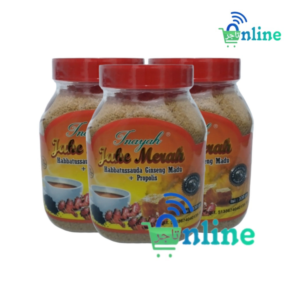 

[PAKET 3 BOTOL] Jahe Merah Super RD Inayah Jahe Toples 330 gram