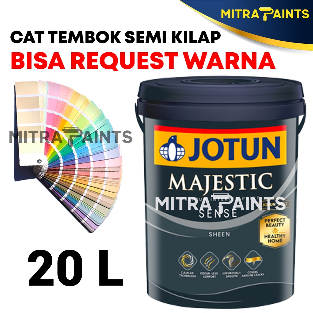 [OJEK] CAT TEMBOK INTERIOR JOTUN MAJESTIC SENSE 20 LITER PAIL / BISA REQUEST CUSTOM WARNA TINTING