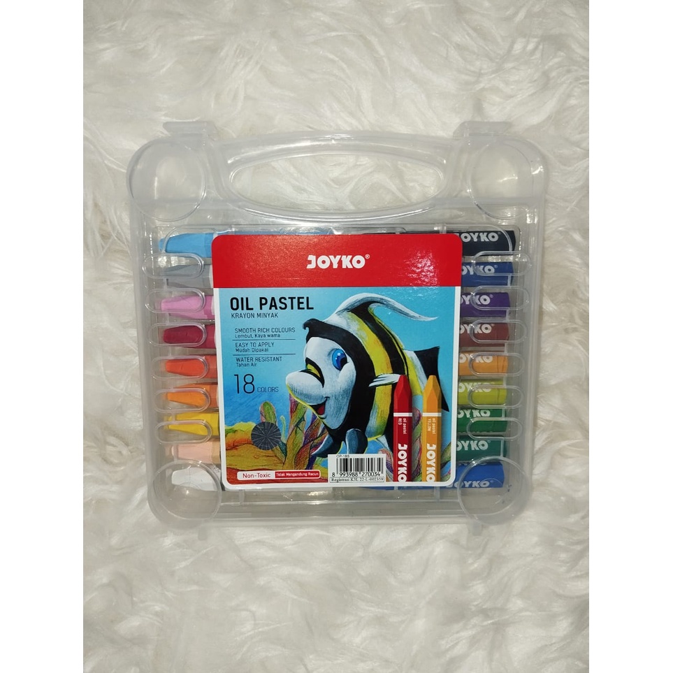 

Crayon Krayon Joyko Oil Pastel 18 Colors Warna