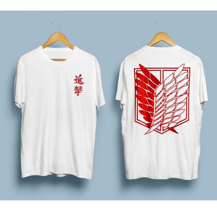 Ready Jaket Ori Cosplay Anime Costume Shingeki No Kyojin Attack On Titan - Kaos AOT, M