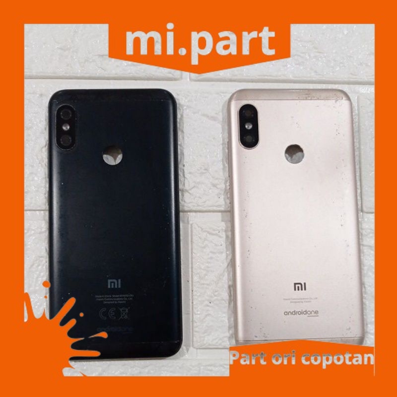 BACKDOOR BACKCOVER CASING MIA2LITE REDMI 6 PRO MULUS ORIGINAL COPOTAN