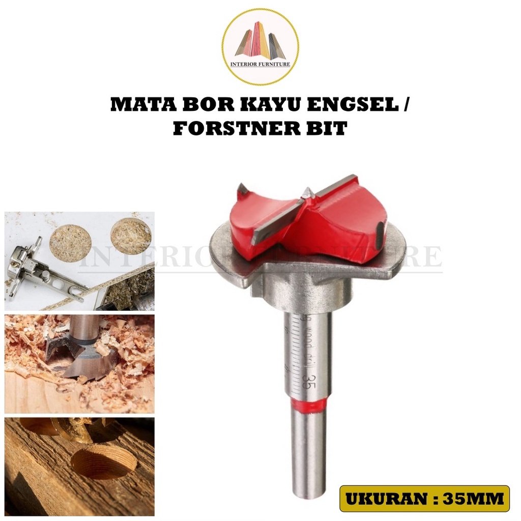 Mata Bor Engsel Sendok 35mm  Mata Bor Pelubang Kayu Engsel Sendok Forstner Bit