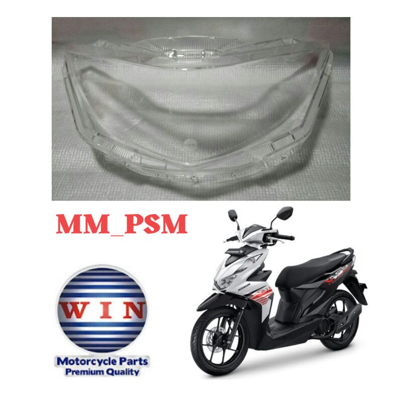 MIKA LAMPU DEPAN KACA MIKA LAMPU DEPAN MIKA HEADLAMP BEAT NEW LED ESP FI / BEAT STREET NEW LED 2020-