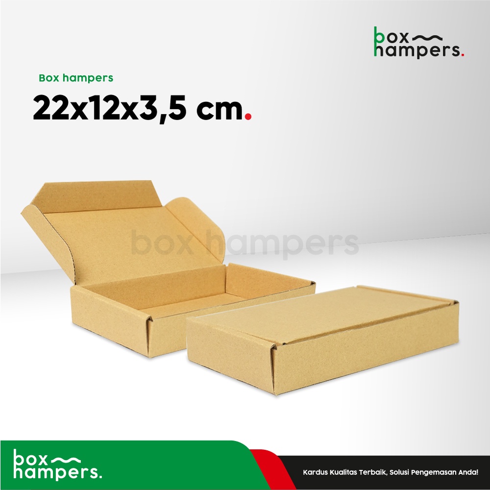 

Box 22x12x3,5 cm (EKO) Kardus/paking/kemasan/Karton//hampers/tiinggi3/tinggi4