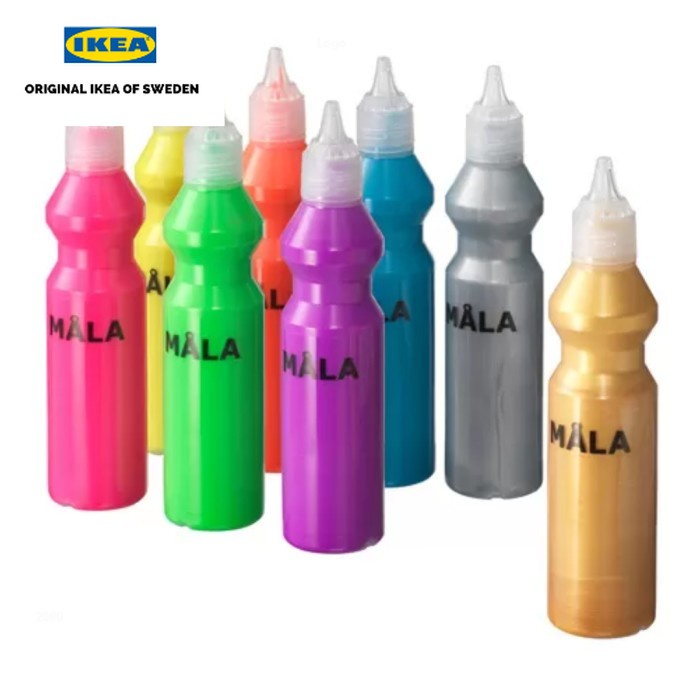 

ORI lKEA 1Set 8pcs Cat Neon/Gliter Lukis Media Gambar Anak Aneka Warna