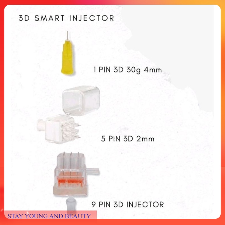 jarum ez injector 3D smart injector jarum ez injector injeksi serum mesotheraphy alat meso vanadium 