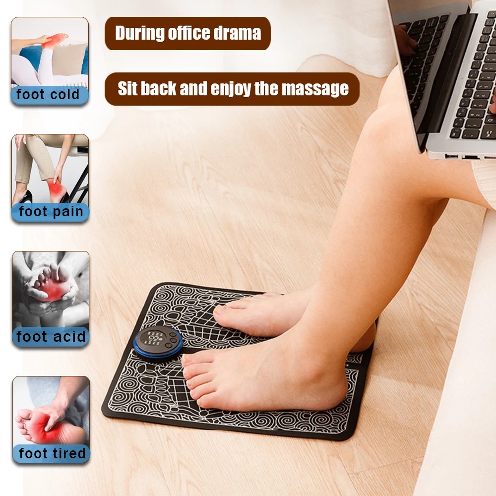 Promo Alat Pijat Kaki Elektrik EMS Foot Massager USB 6 Mode ORIGINAL Termurah