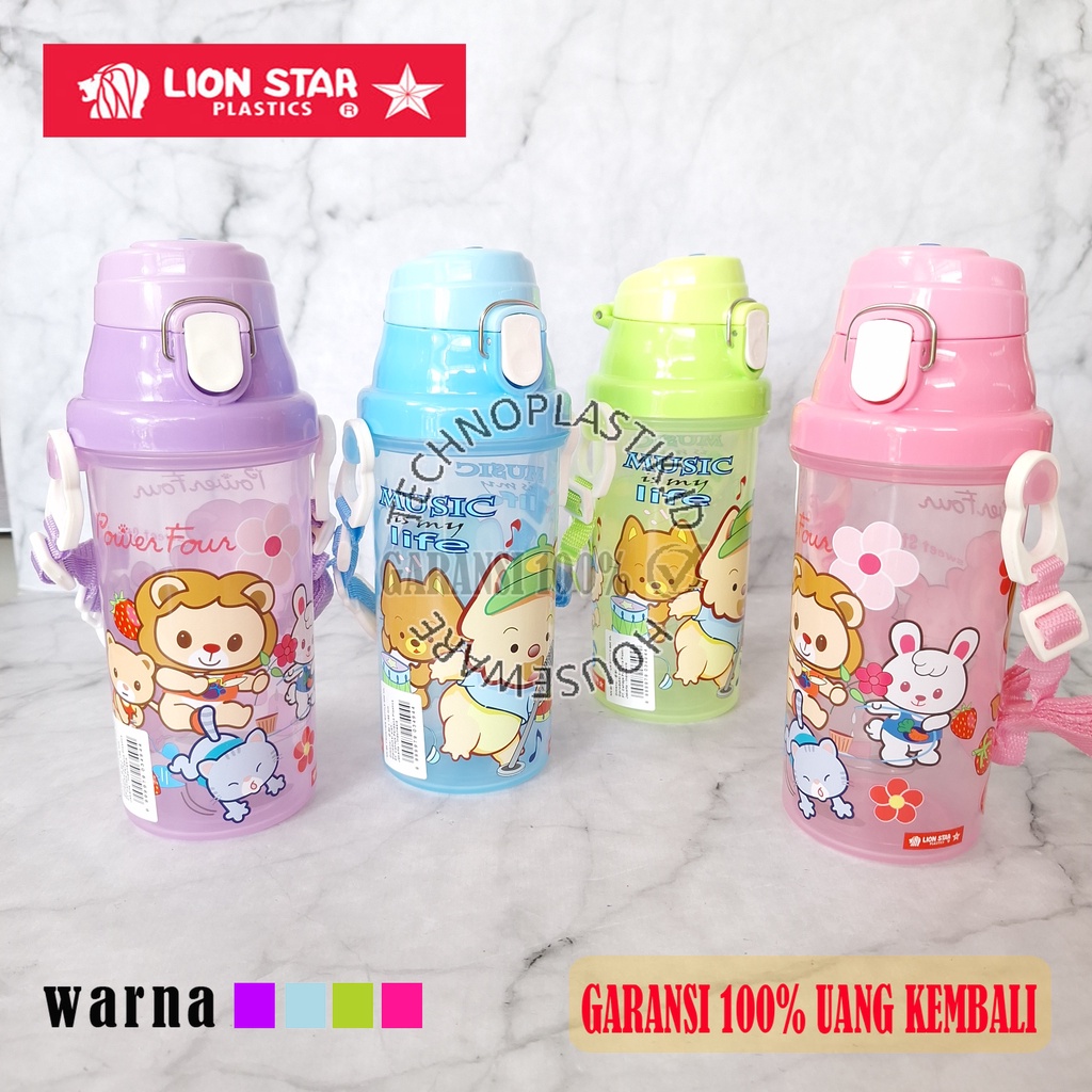 LION STAR Frontier Bottle Botol Minum Anak Lucu 500 Ml