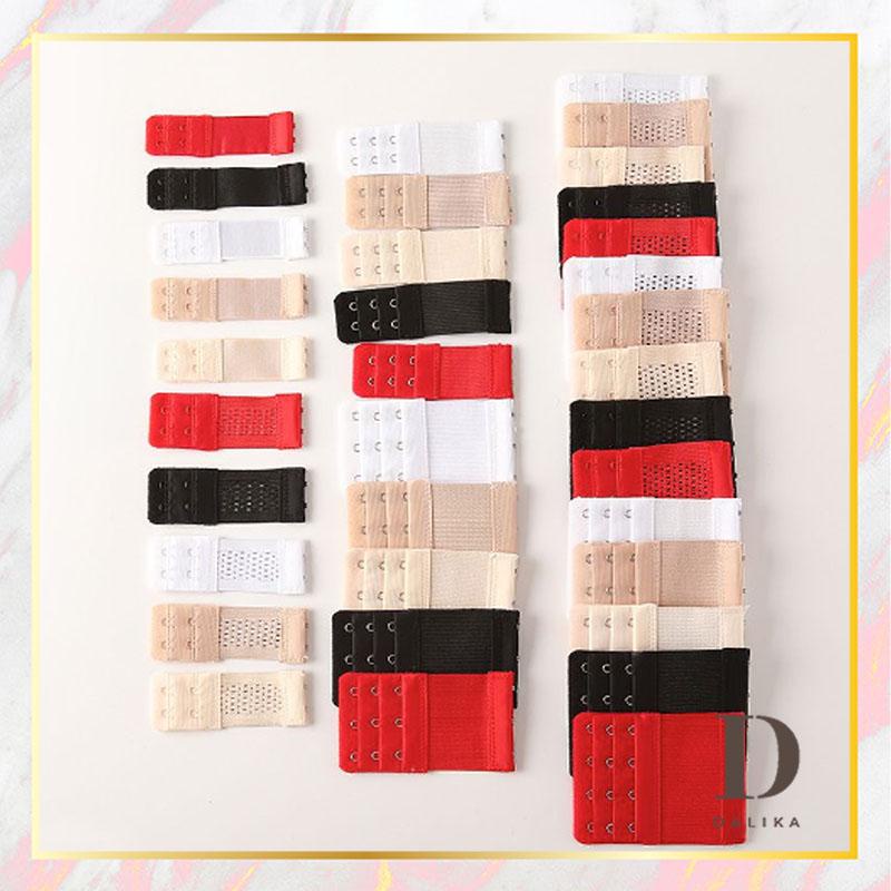 Sambungan Tali Pengikat Kait Bra BH / Bra Extender / Bra Extension dengan Karet Elastis Kait 2 3 4 A