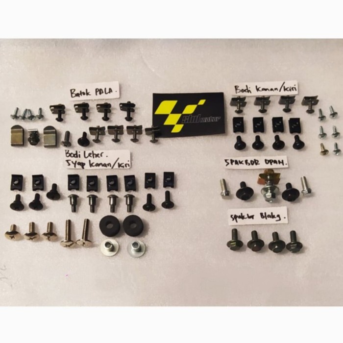 Baut Baud Full Set Body Bodi Honda Revo Fit Fi