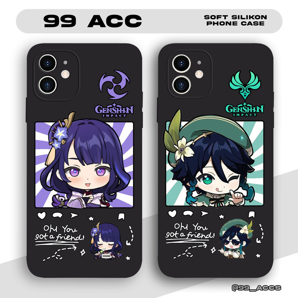 Case POCO M3 M4PRO X3PRO X3NFC X3 F4 C55 Casing Genshin Impact Aesthetic SS233 Softcase HP Bergambar