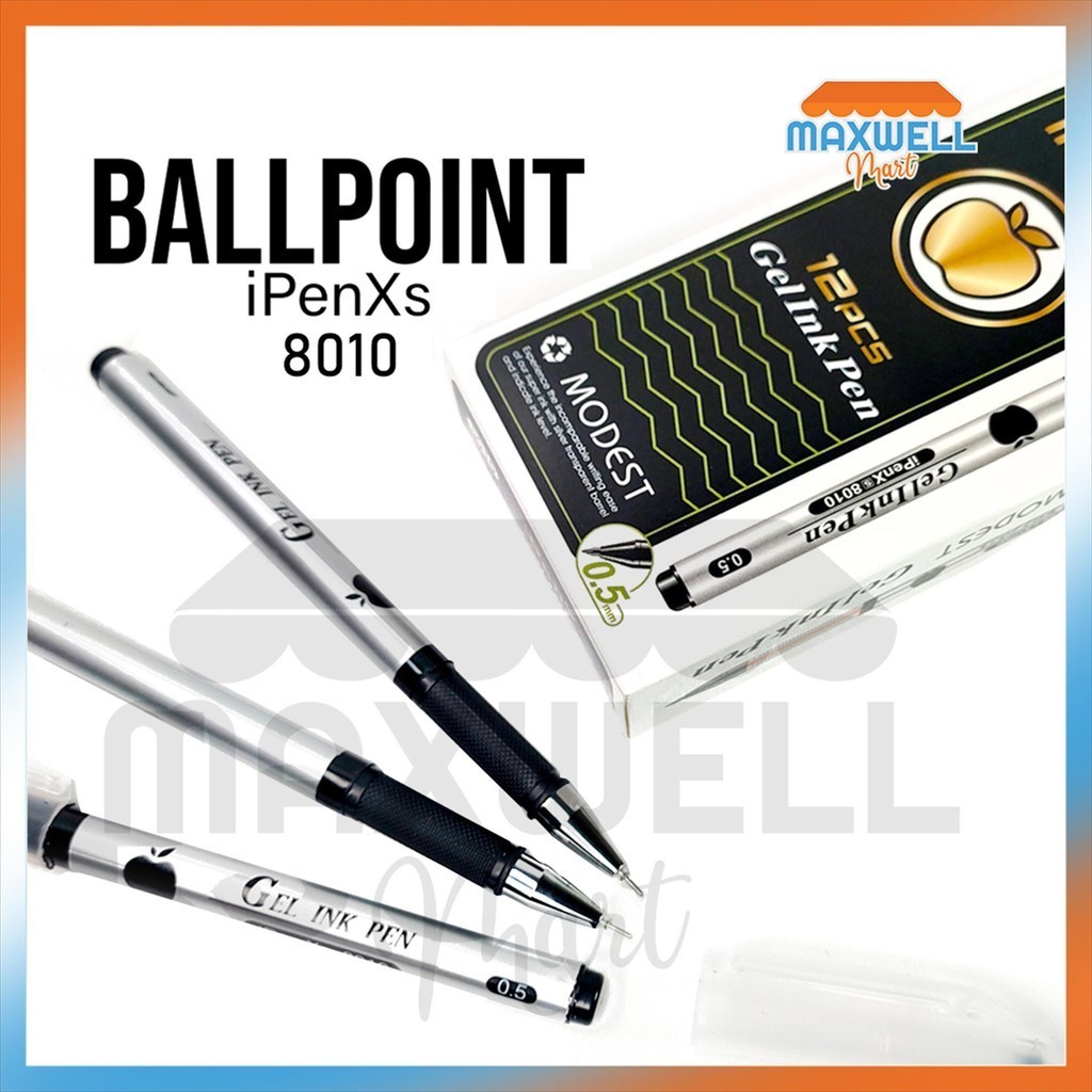 

[MaxMart] 12pcs pulpen gel apel Eselon 8010/ ballpoint gel 8010