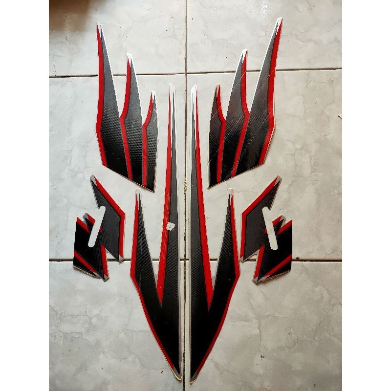 striping stiker Tiger 2004 silver