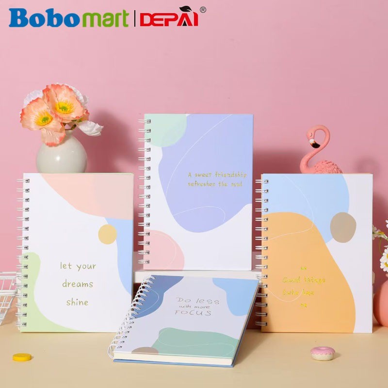 

BOBOMART 1 PCS BUKU TULIS RING DEPAI A5-DP5000 80 LEMBAR MOTIF SPIRAL NOTEBOOK MURAH