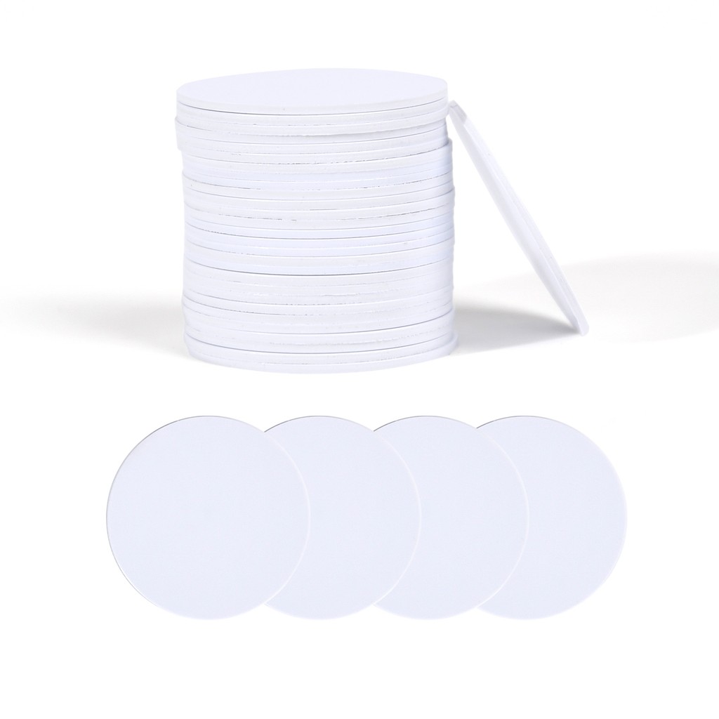 

215 NFC card circular tag blank white PVC card NFC coin card compatible with Tagmo and NFC mobile phones and devices