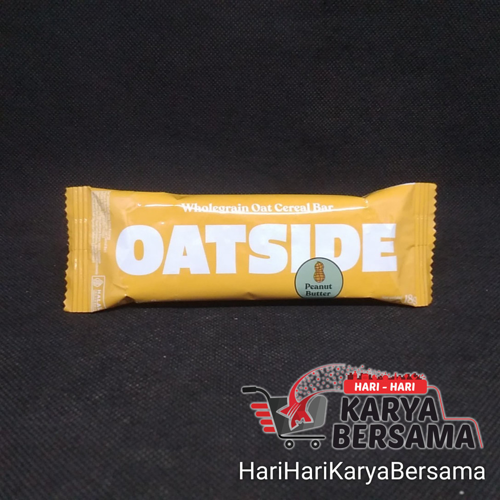 

MAKANAN RINGAN OATSIDE OAT CEREAL BAR PEANUT BUTTER 18GR