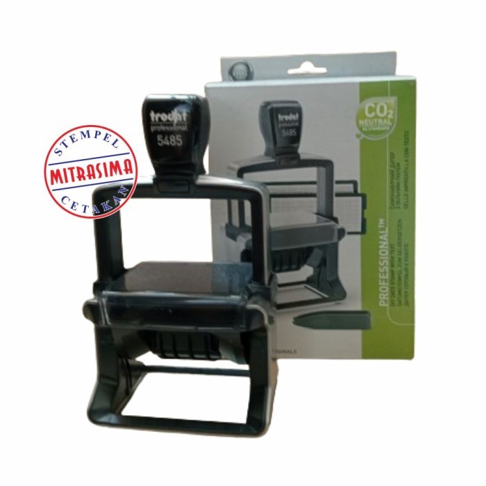 

Stempel Trodat 5485 - Professional Typo bentuk persegi pakai tanggal