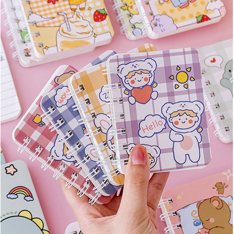 

A7 cute mini coil notebook high-value 2025 girly notepad portable portable small diary notebook Aesthetic—Hibio Present