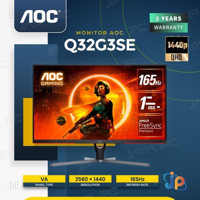 Monitor AOC LED Q32G3SE - QHD 32" Inch