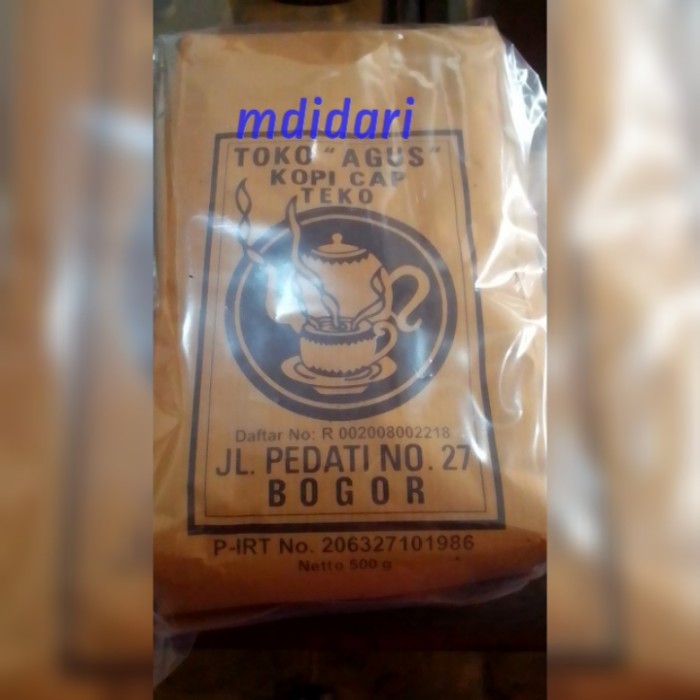 

READY STOCK!!! Kopi Hitam Bubuk Kopi Cap Teko 500gr Kopi Lokal