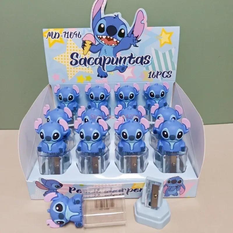 

16pcs Disney Stitch Pencil Sharpeners Students Children Pencil Sharpener Stationery Sharpening Tool School Supplies Wholesale