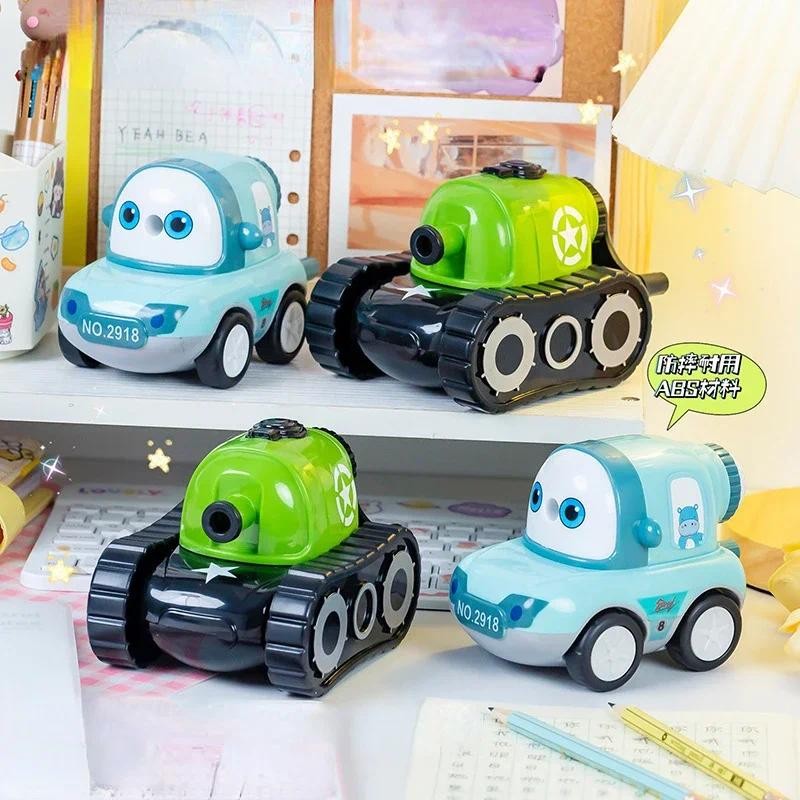 

Creative Tank Car Pencil Sharpener Children Pencil Sharpener Hand-cranked Automatically Pencil Sharpener Student